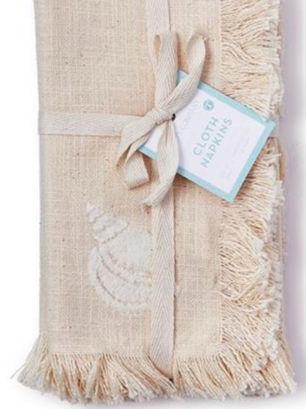 Two's Company Sea Shell Napkin A/2